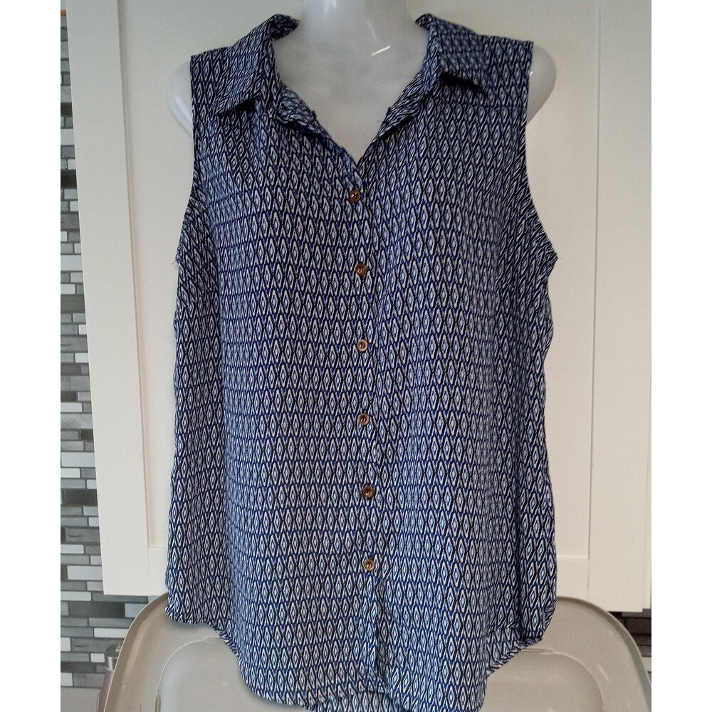 Zac & Rachel Print Button up blouse